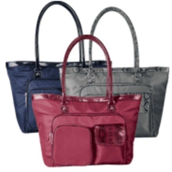 Avon Handbags - Exotic Trim Navy Blue Avon NWOT